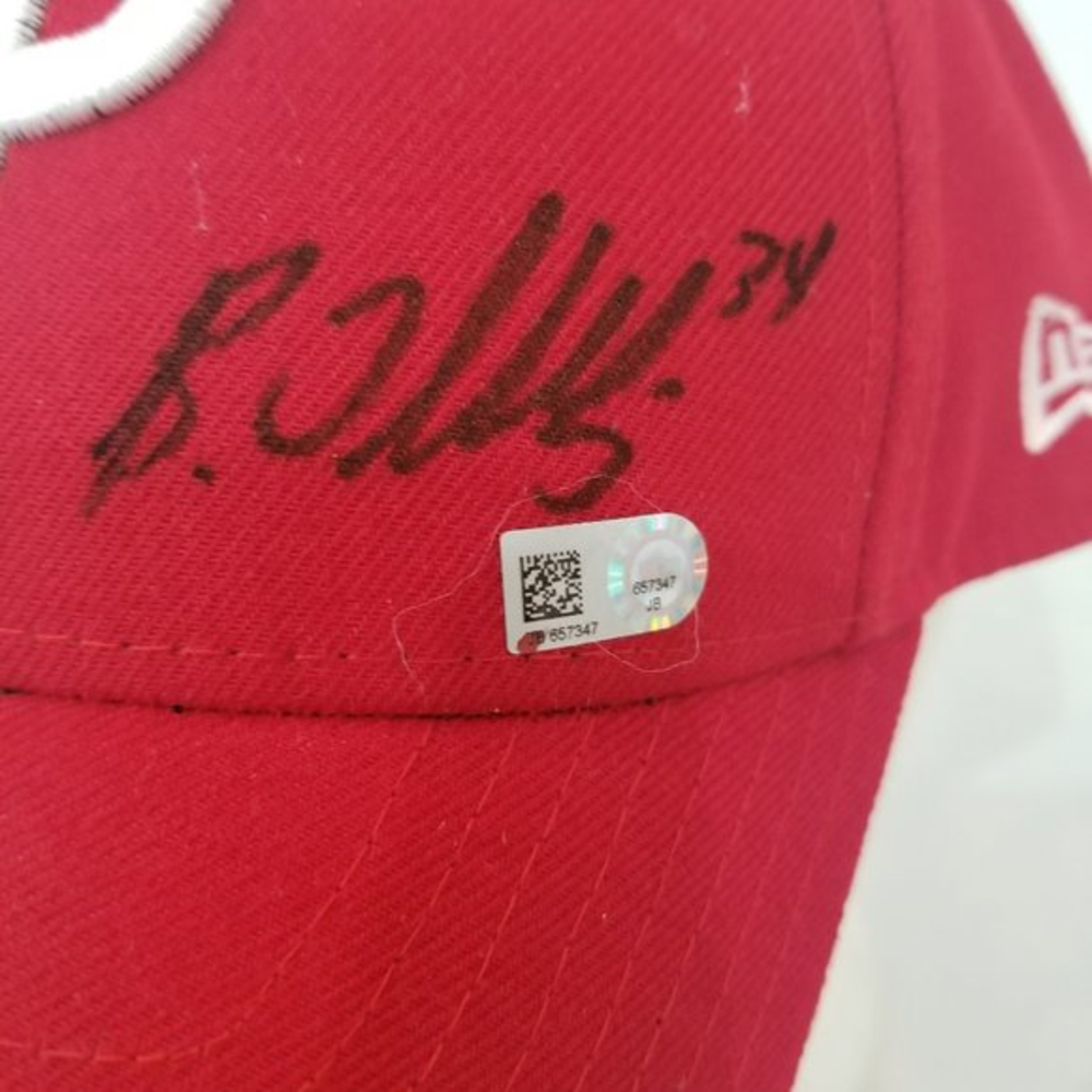 Signed New Era Hat BRETT‎ OBERHOLTZER #34 Phillies